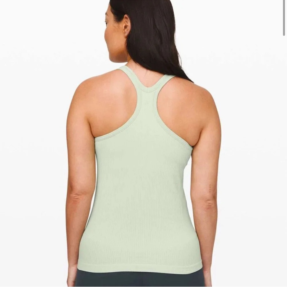 Lululemon Ebb to Street Green Fern size 6 - Lululemon Tank top lime green - Picture 2 of 10